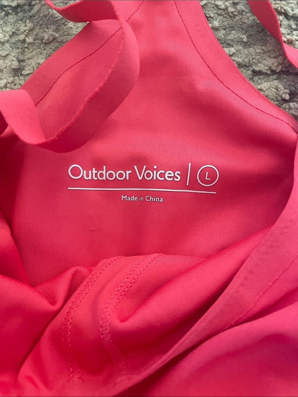 Outdoor Voices Petunia Pink Active Tank Dress UPF 50+ - Picture 5 of 8